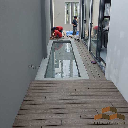 Công trình sàn nhựa lối đi hồ bơi tại Phú Mỹ Hưng, Q7