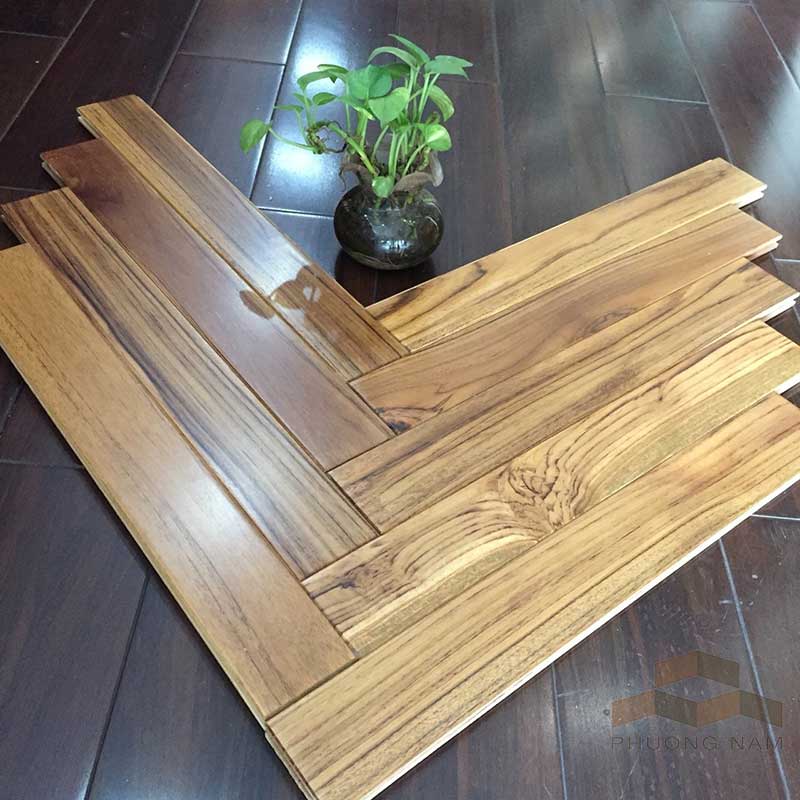 Sàn Gỗ Teak Xương Cá