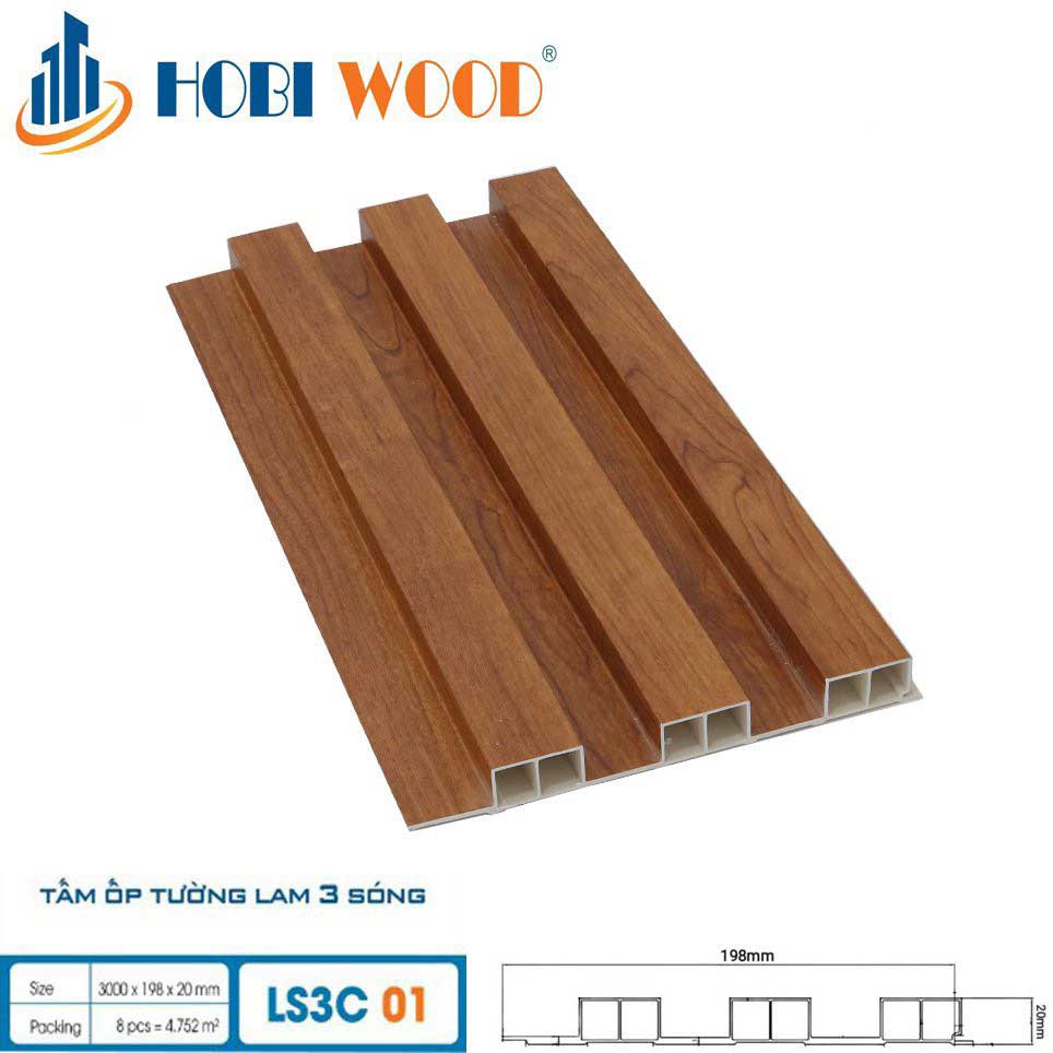 Tấm Ốp Lam 3 Sóng Cao Hobi Wood