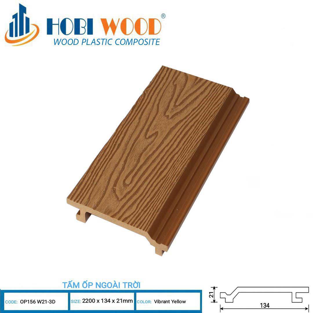 Tấm Ốp Tường Vân Gỗ 3D Hobi Wood OP 156W21